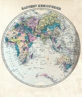 Eastern Hemisphere Map, Wisconsin State Atlas 1878